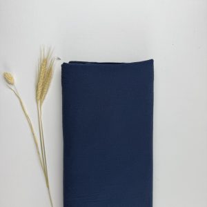 Katoen Blauw Linnenlook
