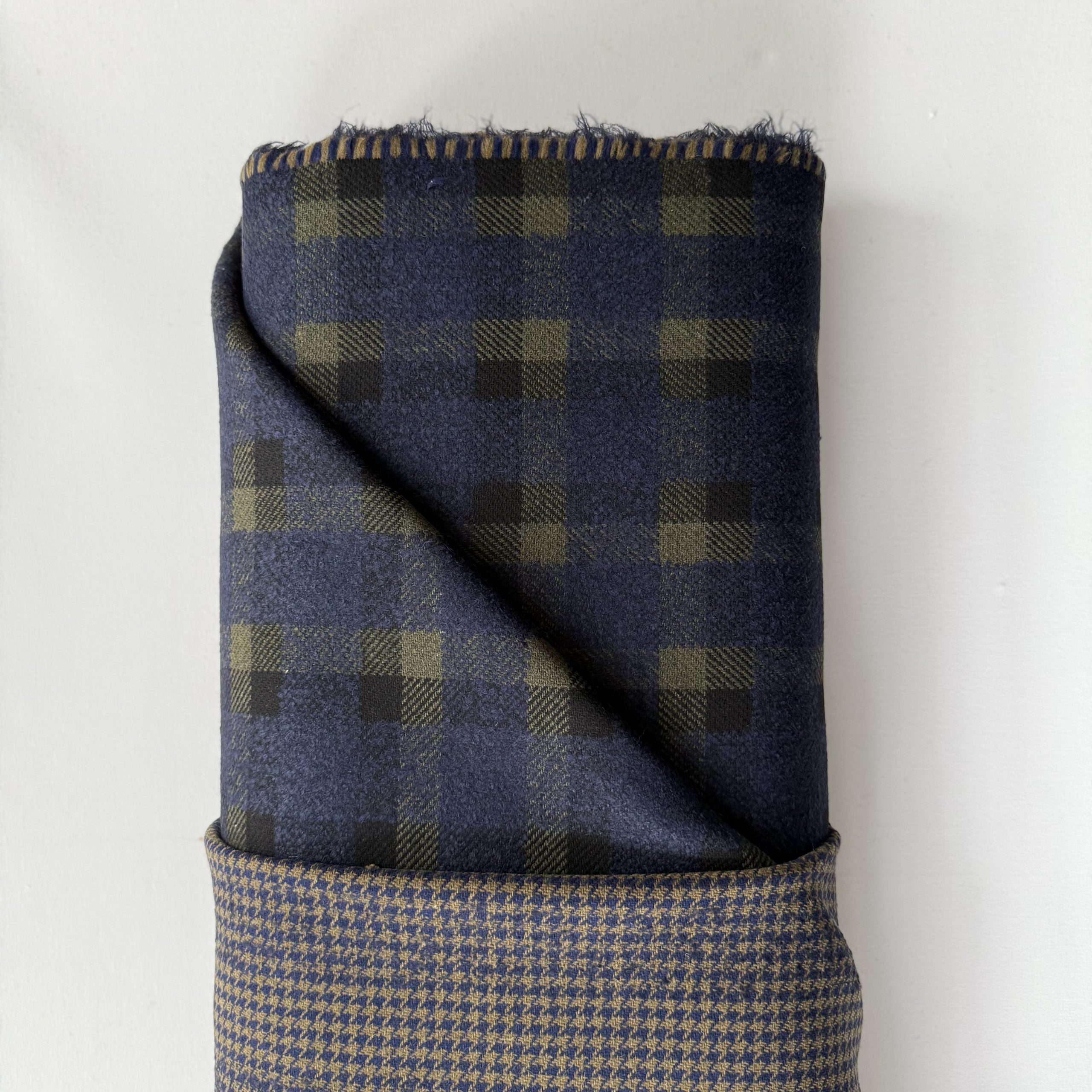 Wol Dubbelzijdig Ruit Houndstooth