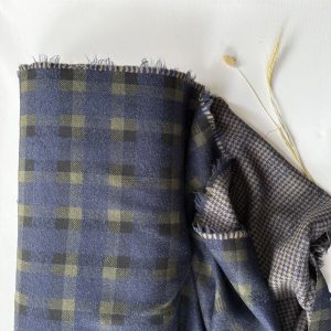 Wol Dubbelzijdig Ruit Houndstooth