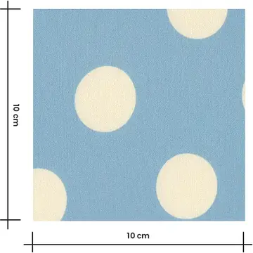 Cousette Viscose Lichtblauw Stippen